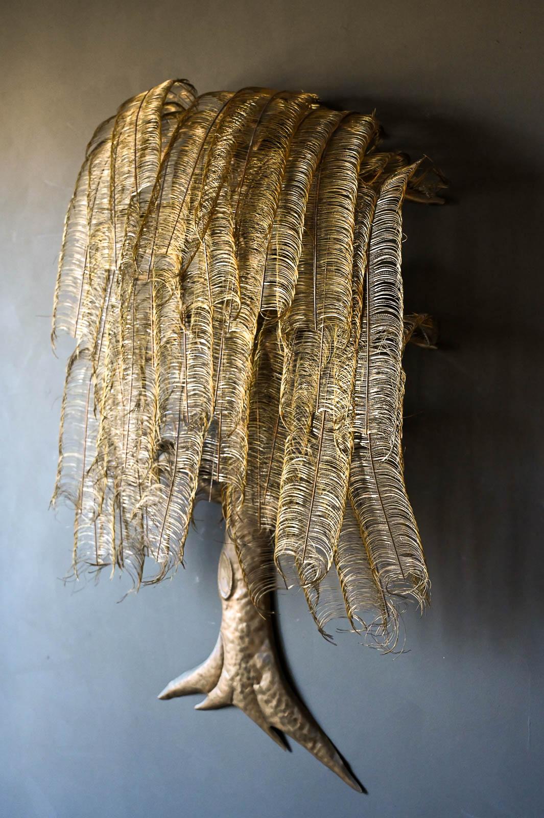 American Sculptural Metal Willow Tree by California Artist Jacqueline Huhem, 1970