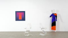 Sculptural Michel a Pair Dumas Chairs in Two Different Versions