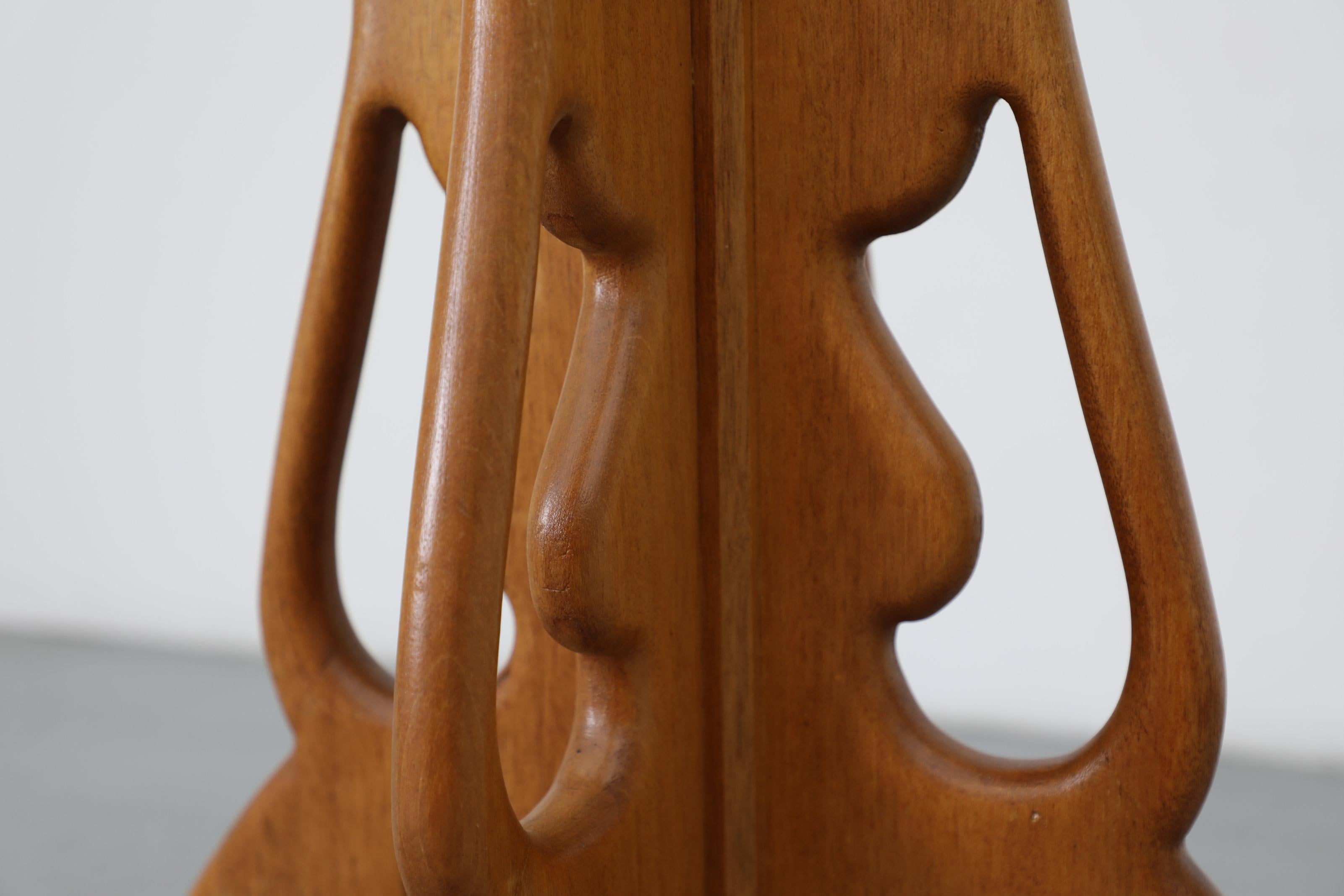 Porte-manteau sculptural en Beeche Wood du milieu du siècle dans le style d'Adrian Pearsall en vente 4