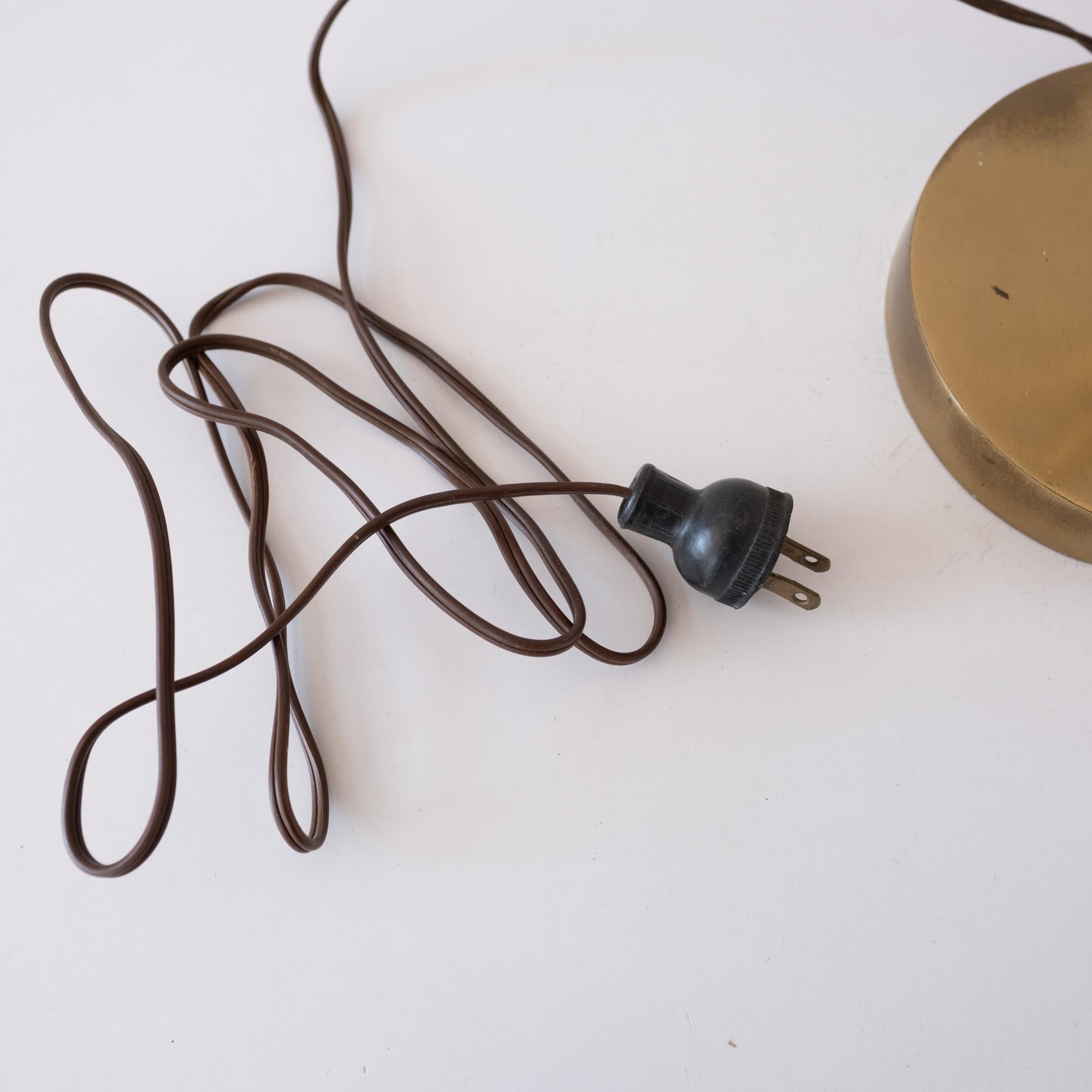 Sculptural Mid Century Brass Table Lamp 6