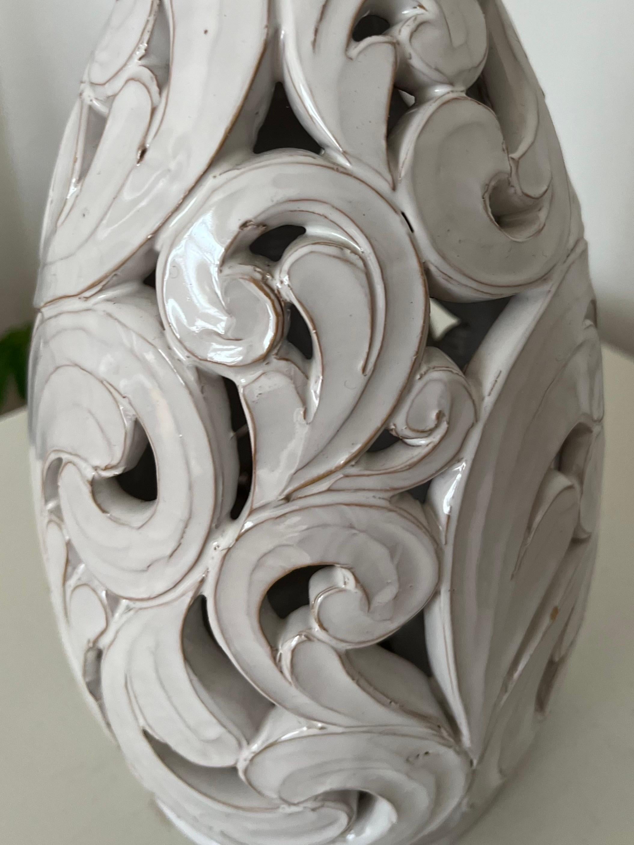 Sculptural Mid-Century Ceramic Table Lamp, Klein Unica, Denmark For Sale 5