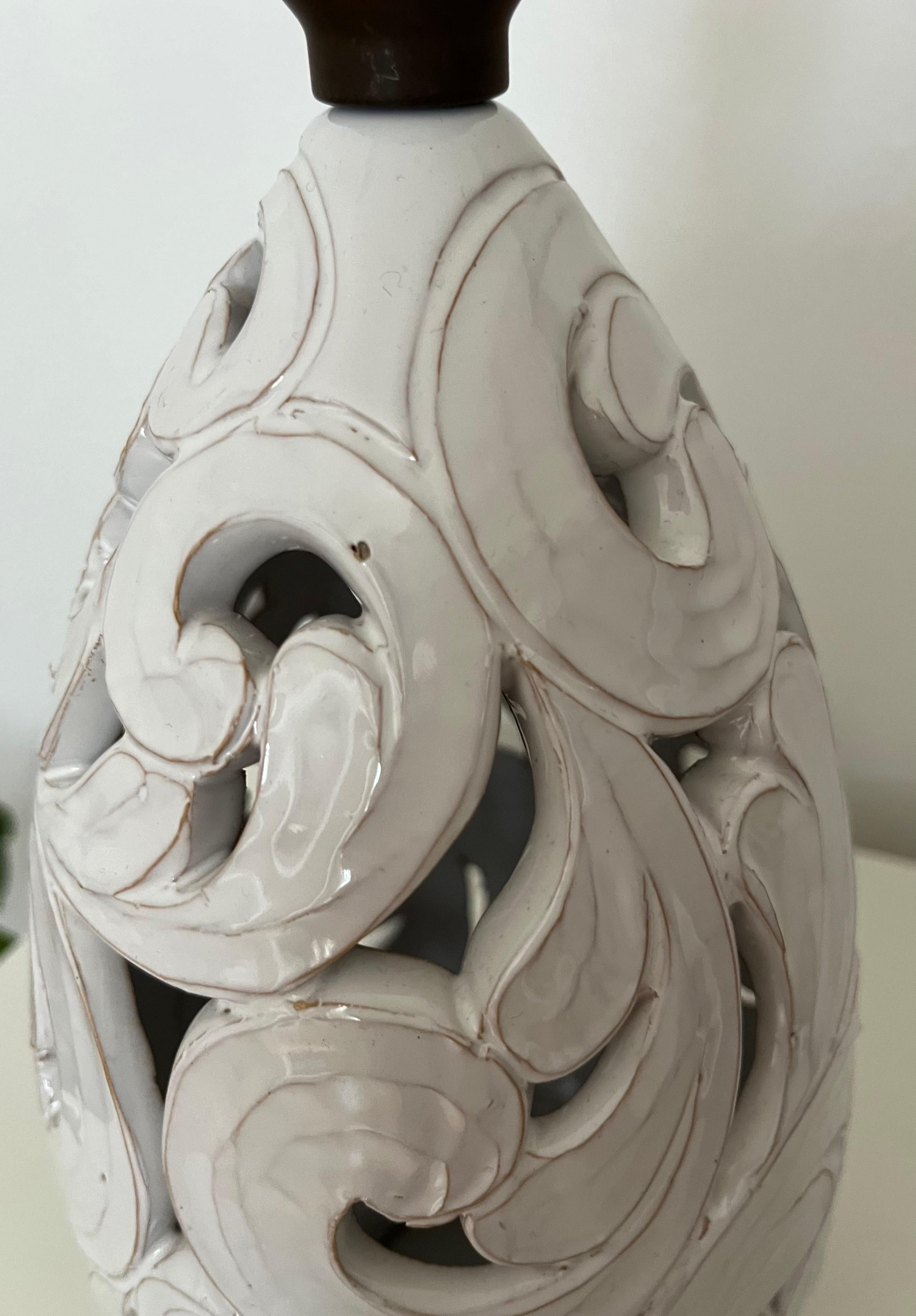 Sculptural Mid-Century Ceramic Table Lamp, Klein Unica, Denmark For Sale 7