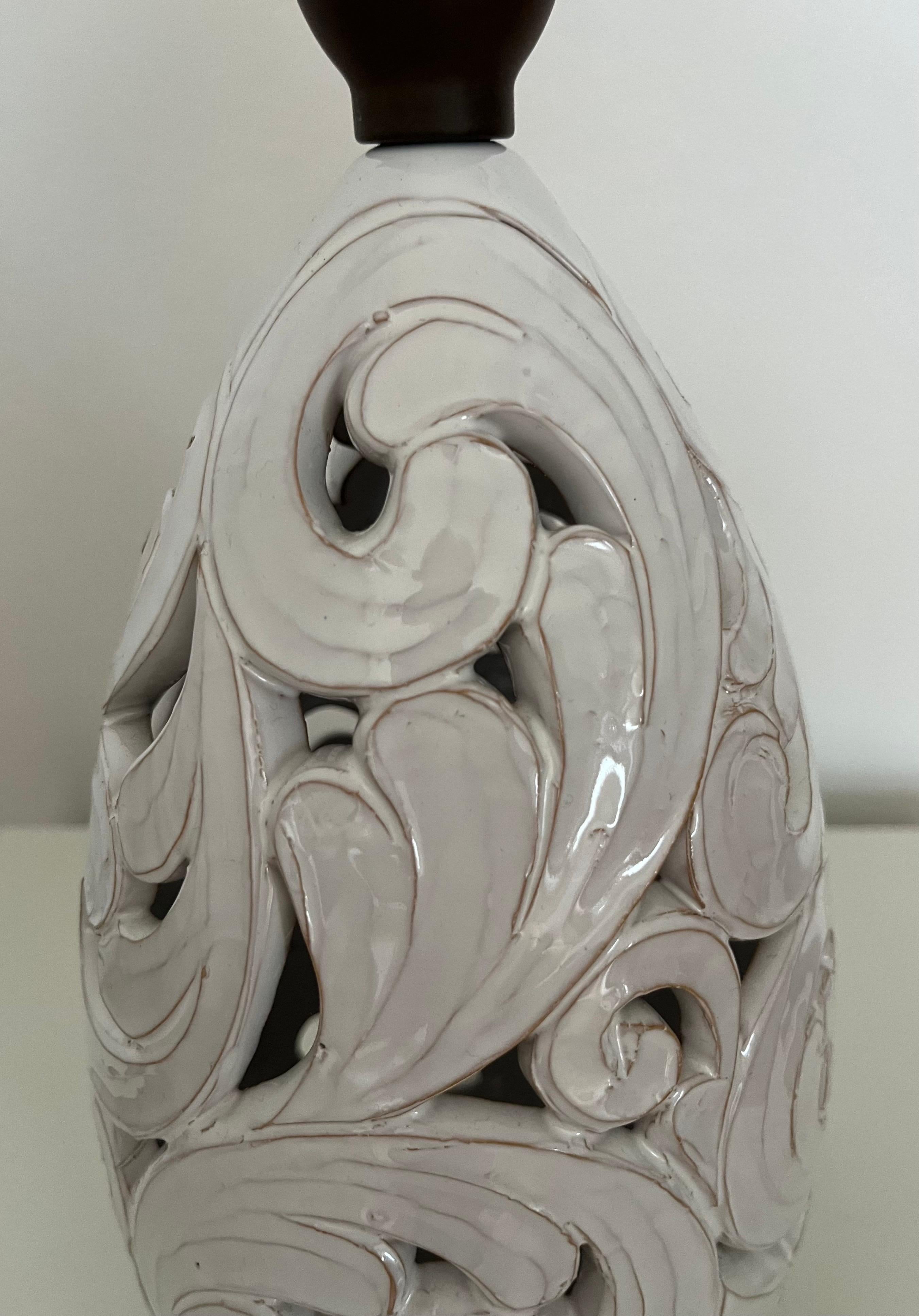 Sculptural Mid-Century Ceramic Table Lamp, Klein Unica, Denmark For Sale 2