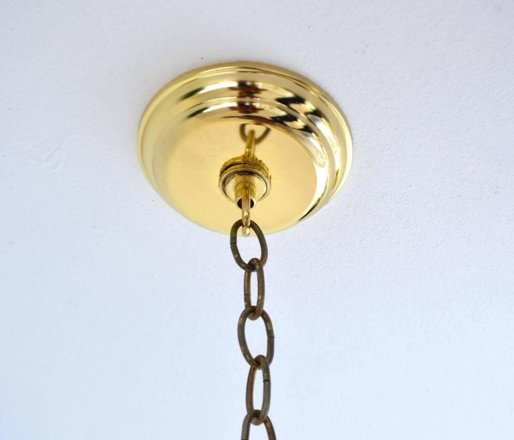 Late 20th Century Sculptural Midcentury Chandelier For Sale