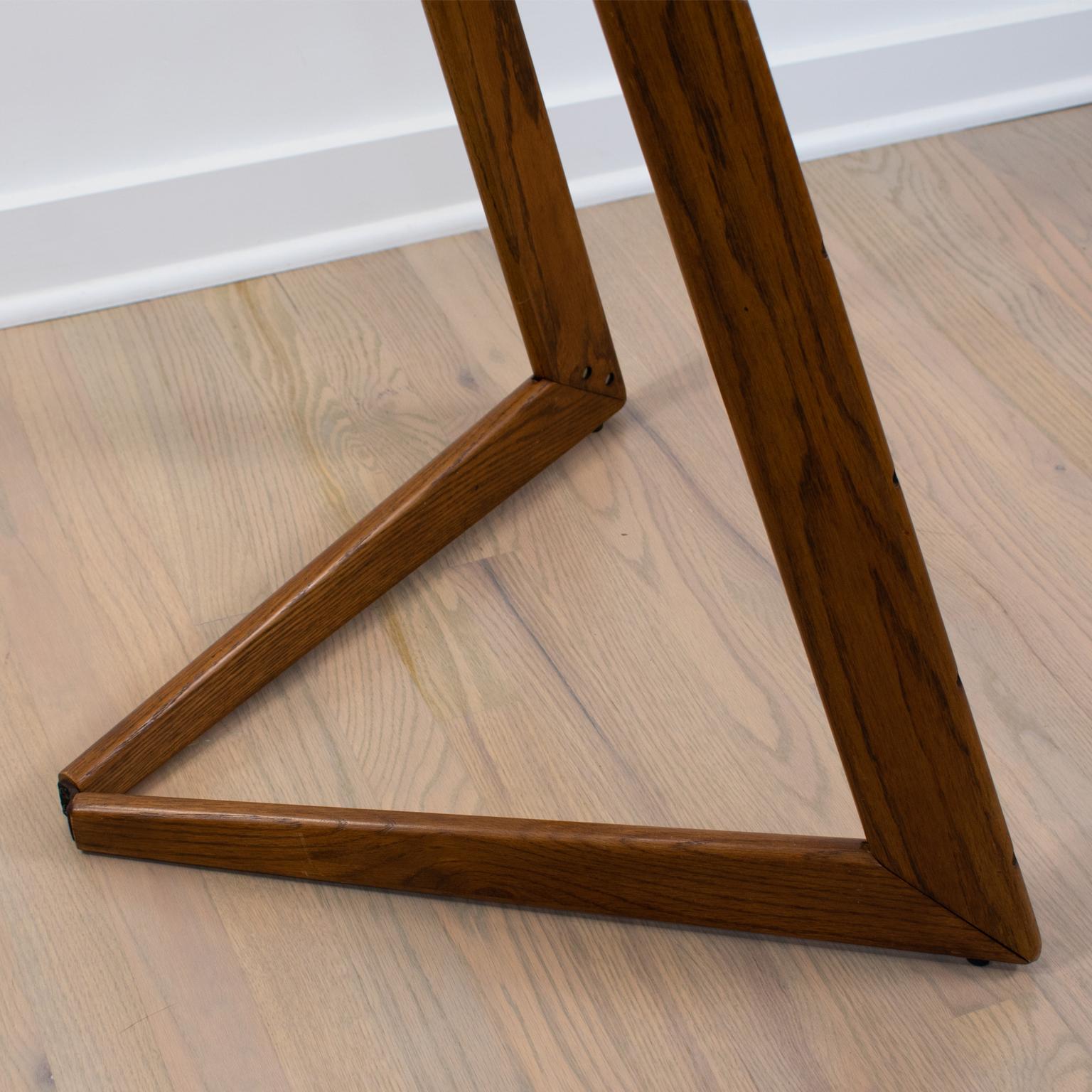 Mid-Century Modern Sculptural Mid-Century Danish Modern Oak Folding Art Display Easel