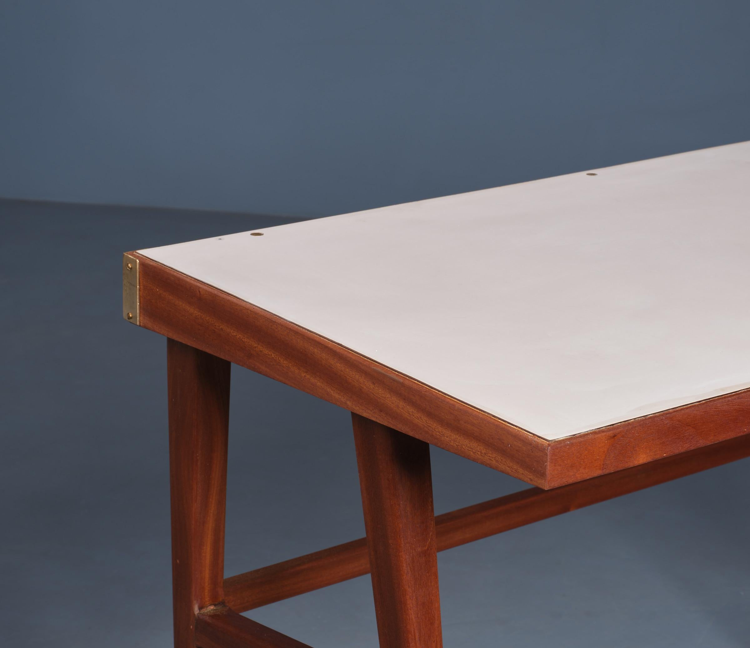 Sculptural Mid-Century Desk by F.lli Strada: Italian Design in Exotic Wood  For Sale 2