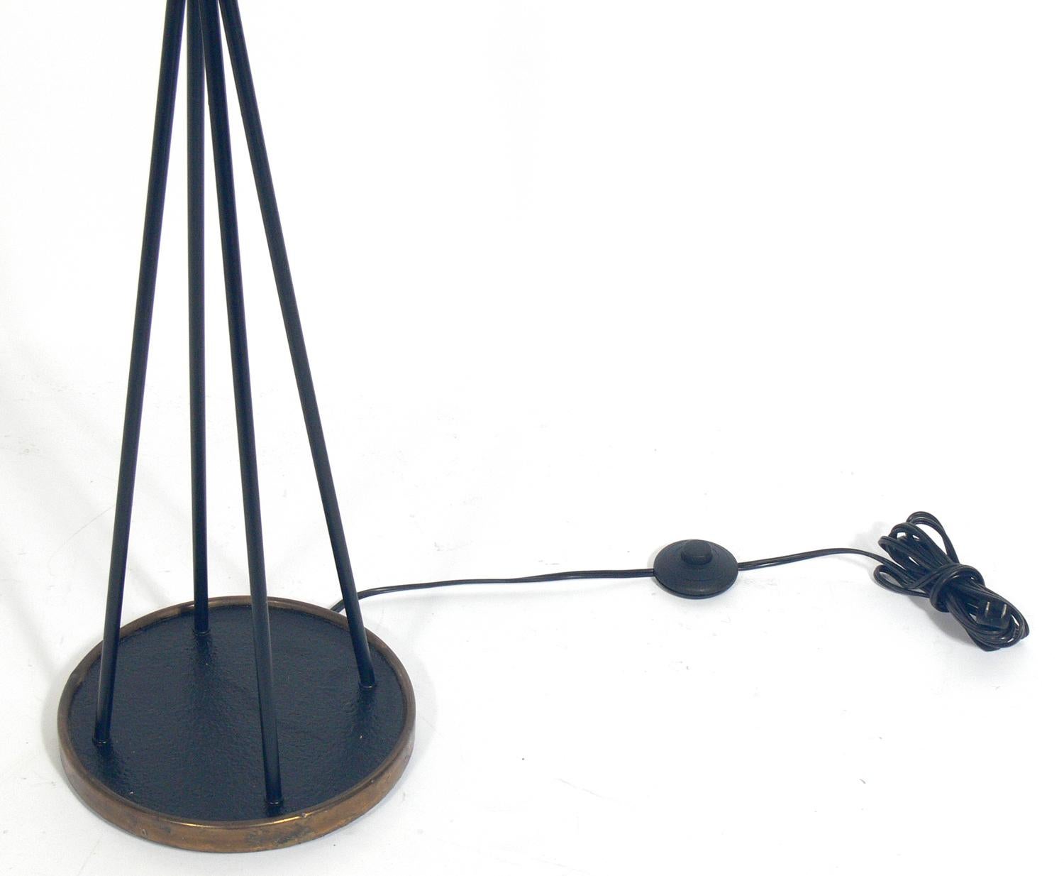 Sculptural Midcentury French Floor Lamp by Maison Lunel In Good Condition In Atlanta, GA