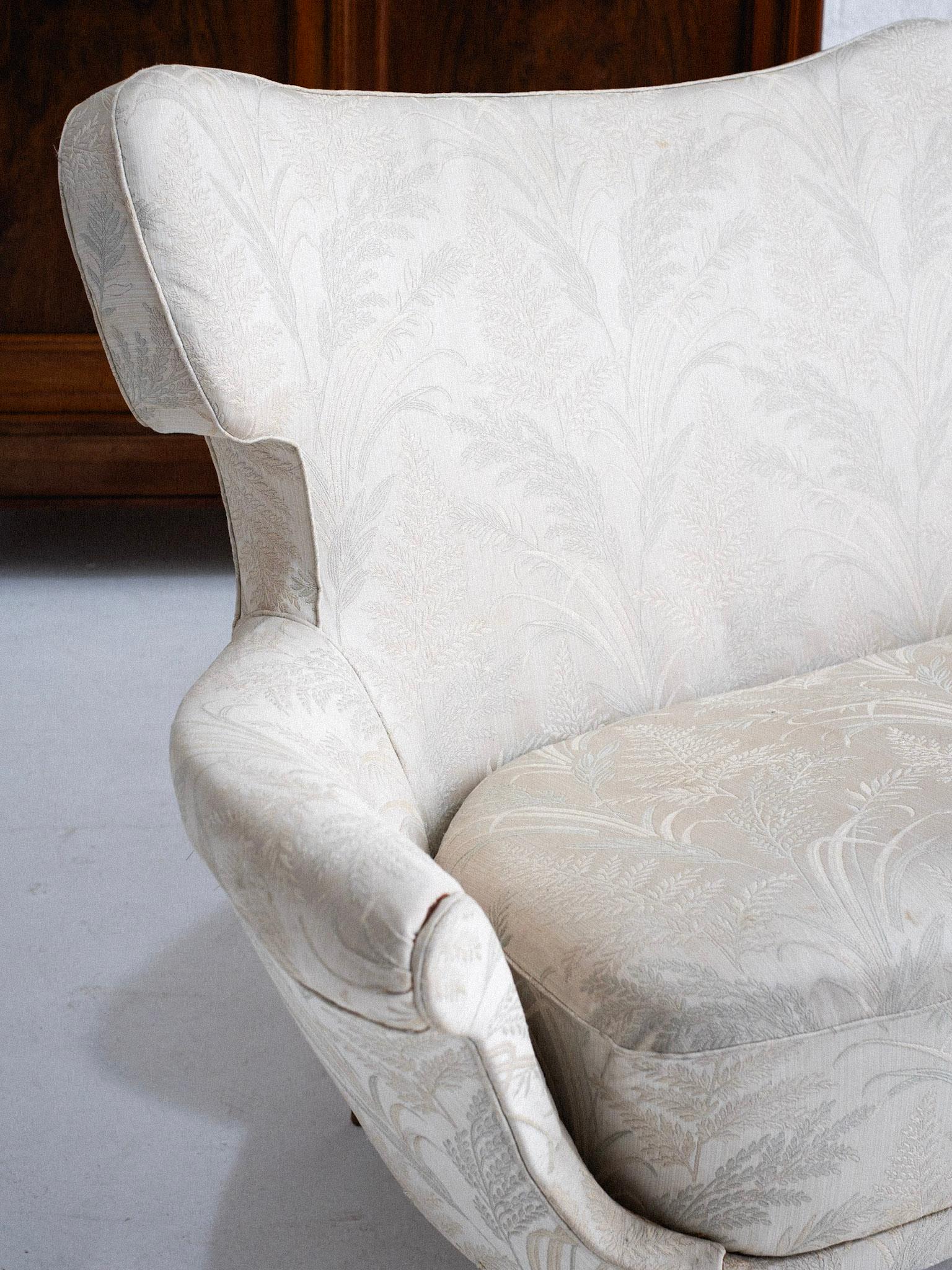 Upholstery Sculptural Mid Century Italian Sofa Attributed to Maurizio Tempestini For Sale