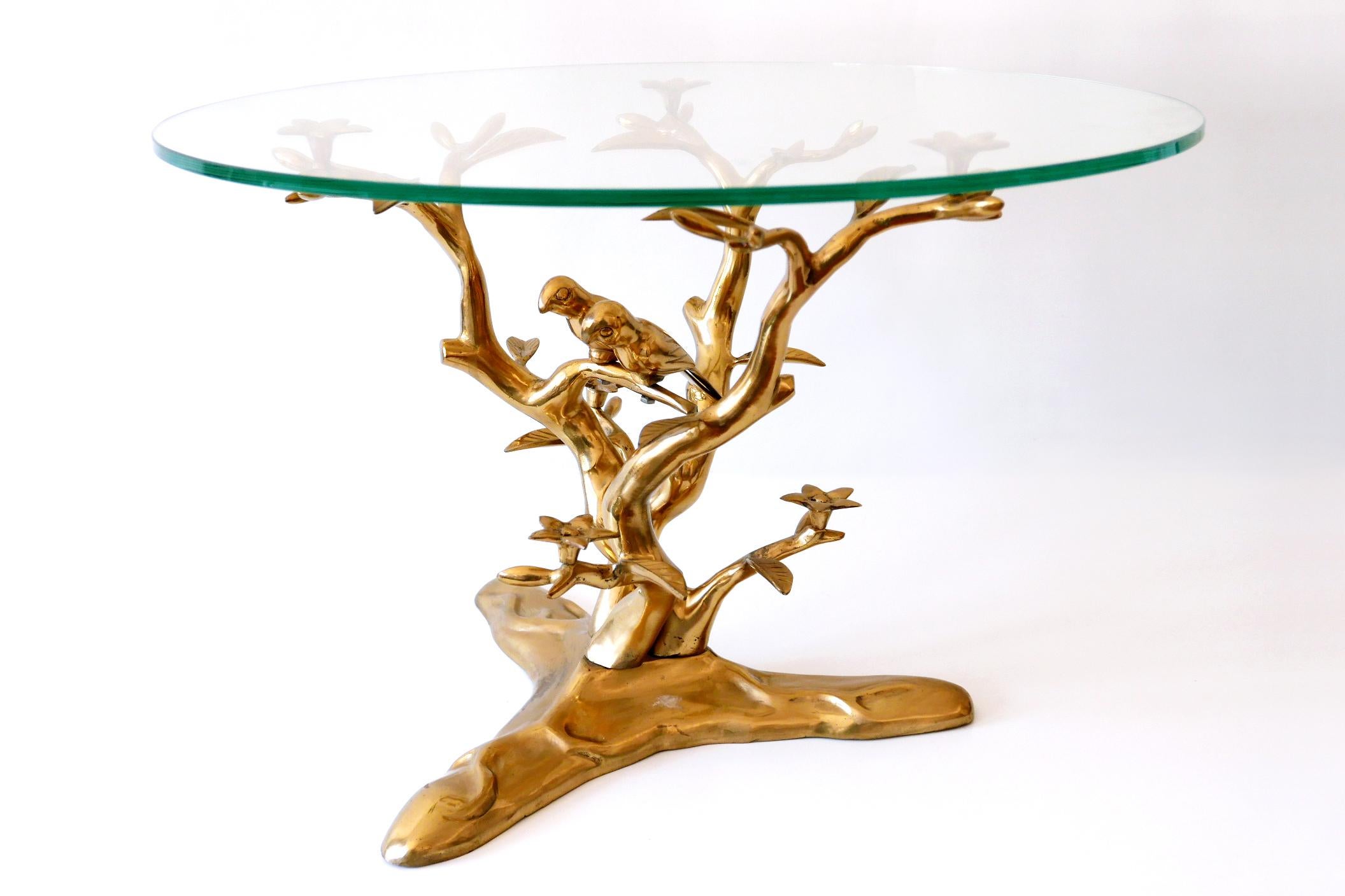 Late 20th Century Sculptural Mid-Century Modern Brass Coffee Table by Willy Daro, Belgium, 1970s