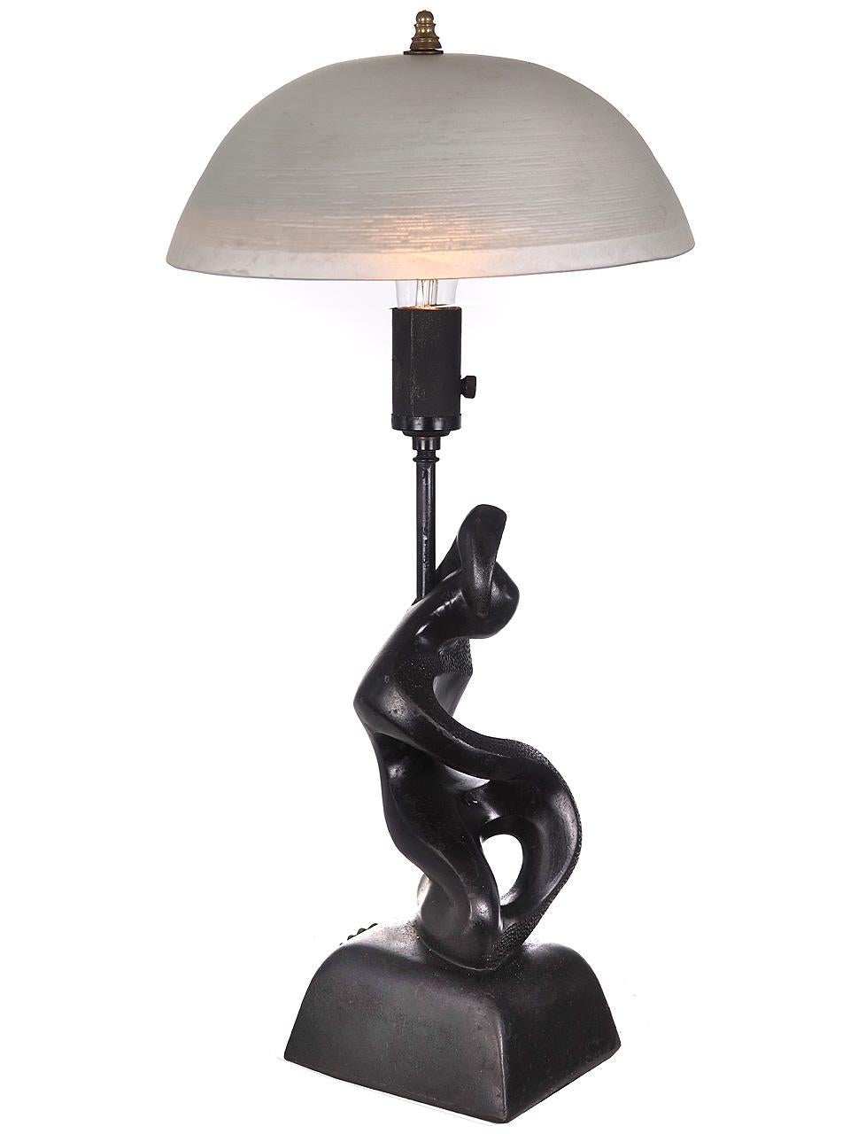 American Sculptural Mid-Century Modern Desk Lamp