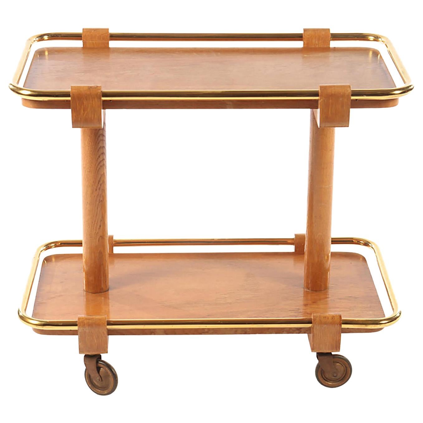 Sculptural Mid-Century Modern Drinks Cart or Bar Cart