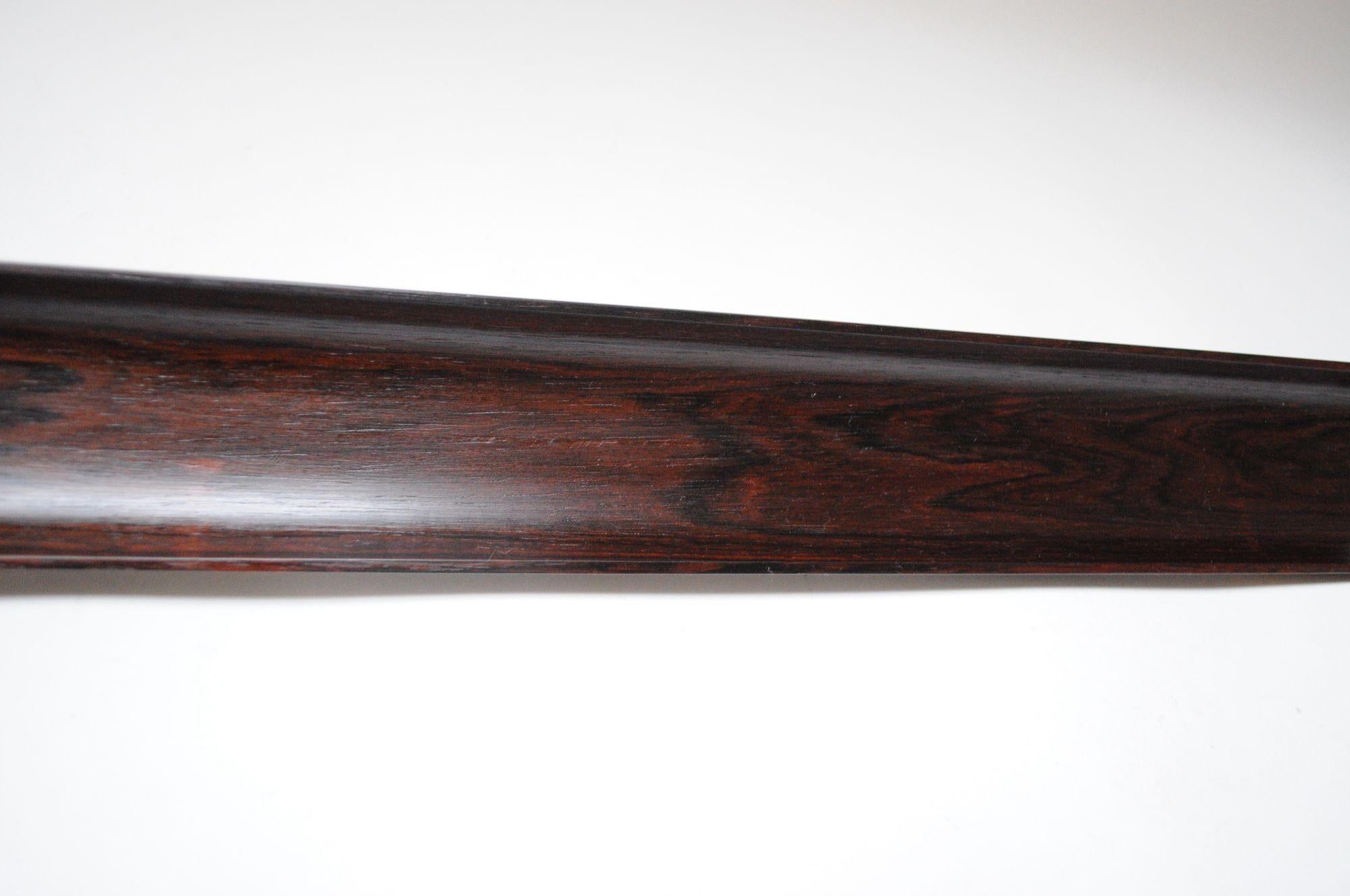 Sculptural Mid-Century Modern Elongated Rosewood Tray For Sale 5
