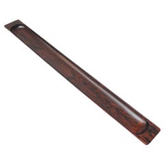 Sculptural Mid-Century Modern Elongated Rosewood Tray