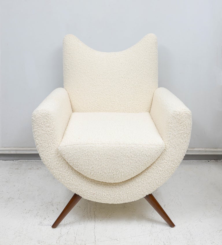 Sculptural MidCentury Modern Italian Lounge Chairs at 1stDibs