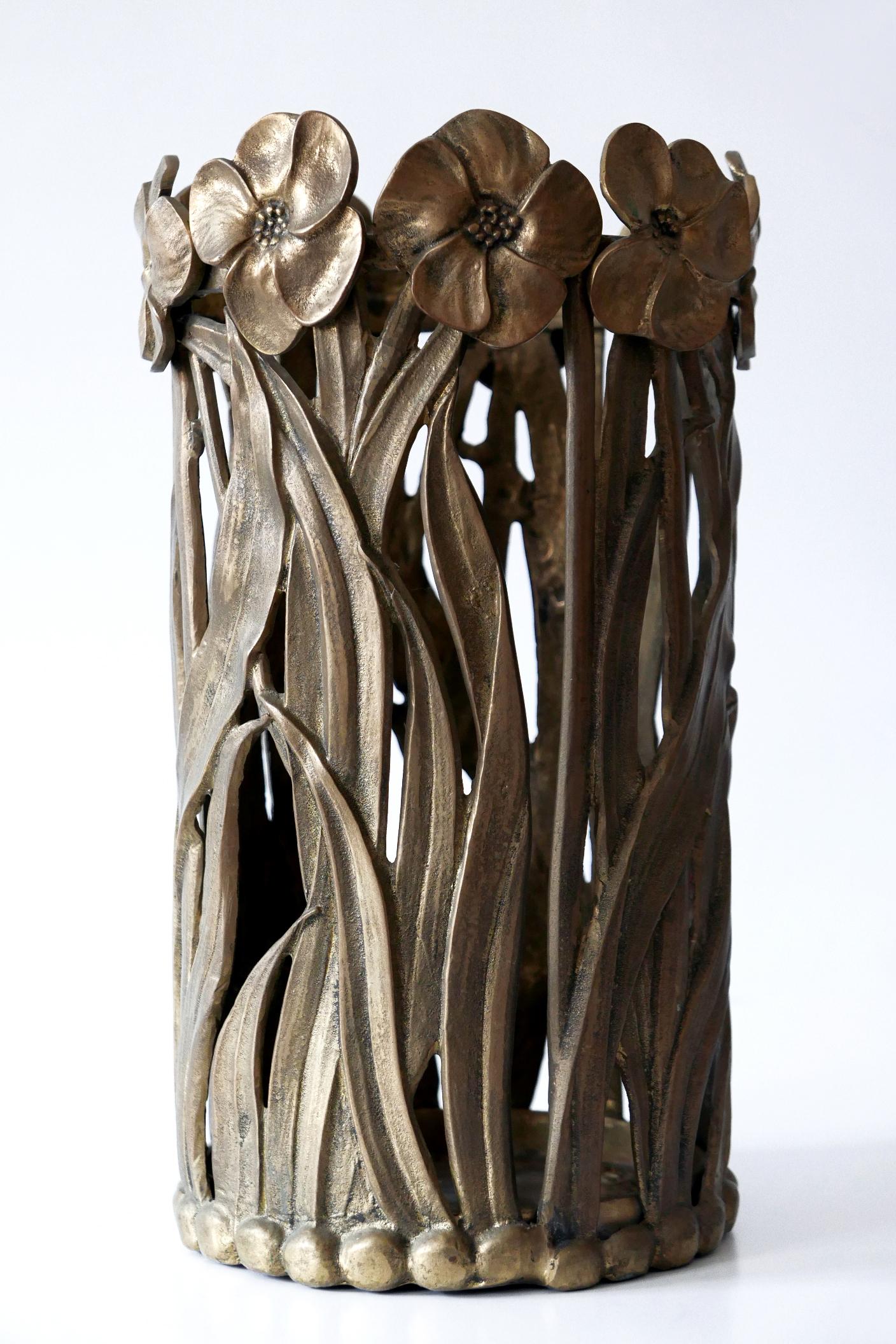 Mid-20th Century Sculptural Mid-Century Modern Massive Brass Umbrella Stand 1960s For Sale