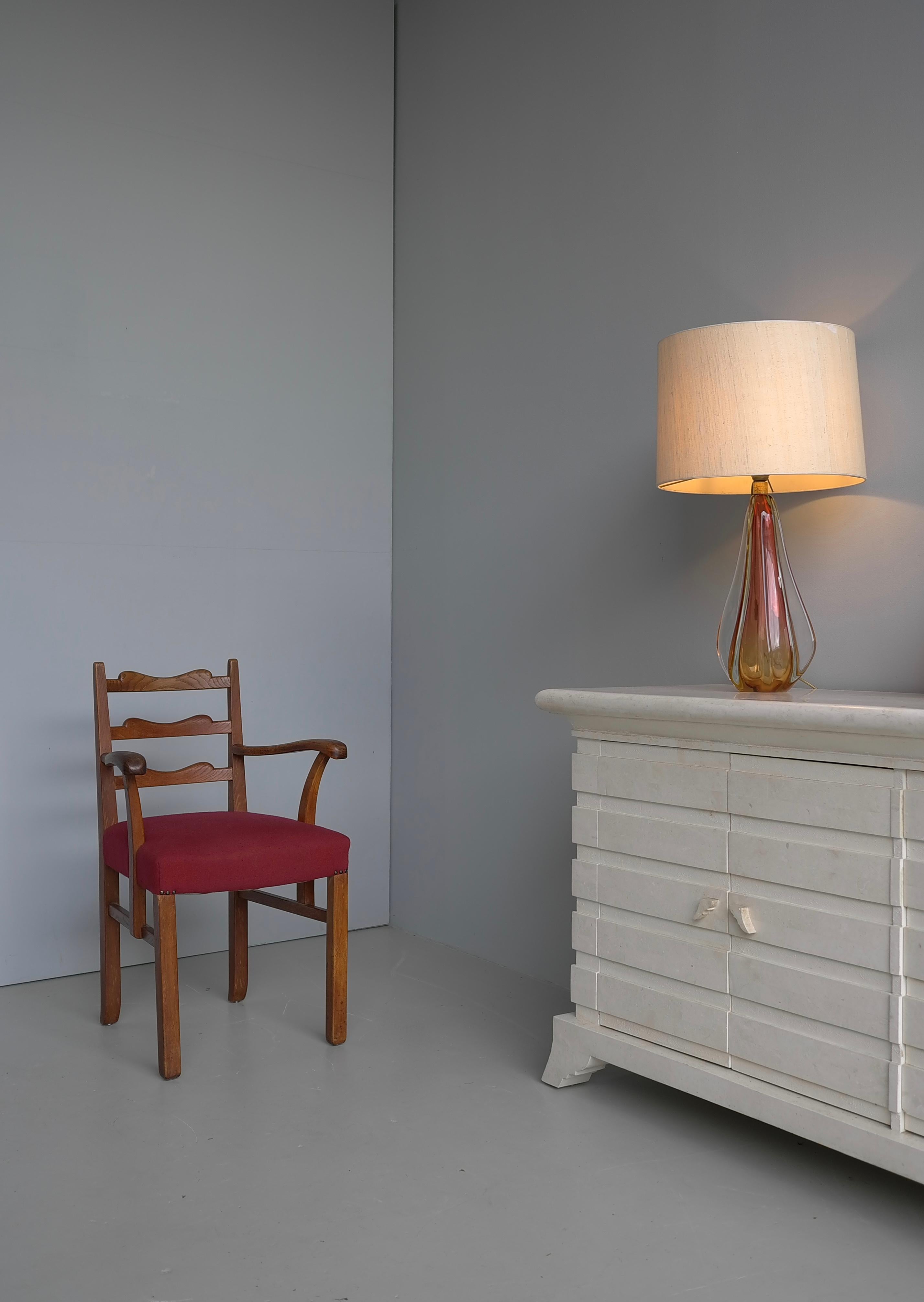 Sculptural Mid Century Modern side Chair, France 1930's In Good Condition For Sale In Den Haag, NL
