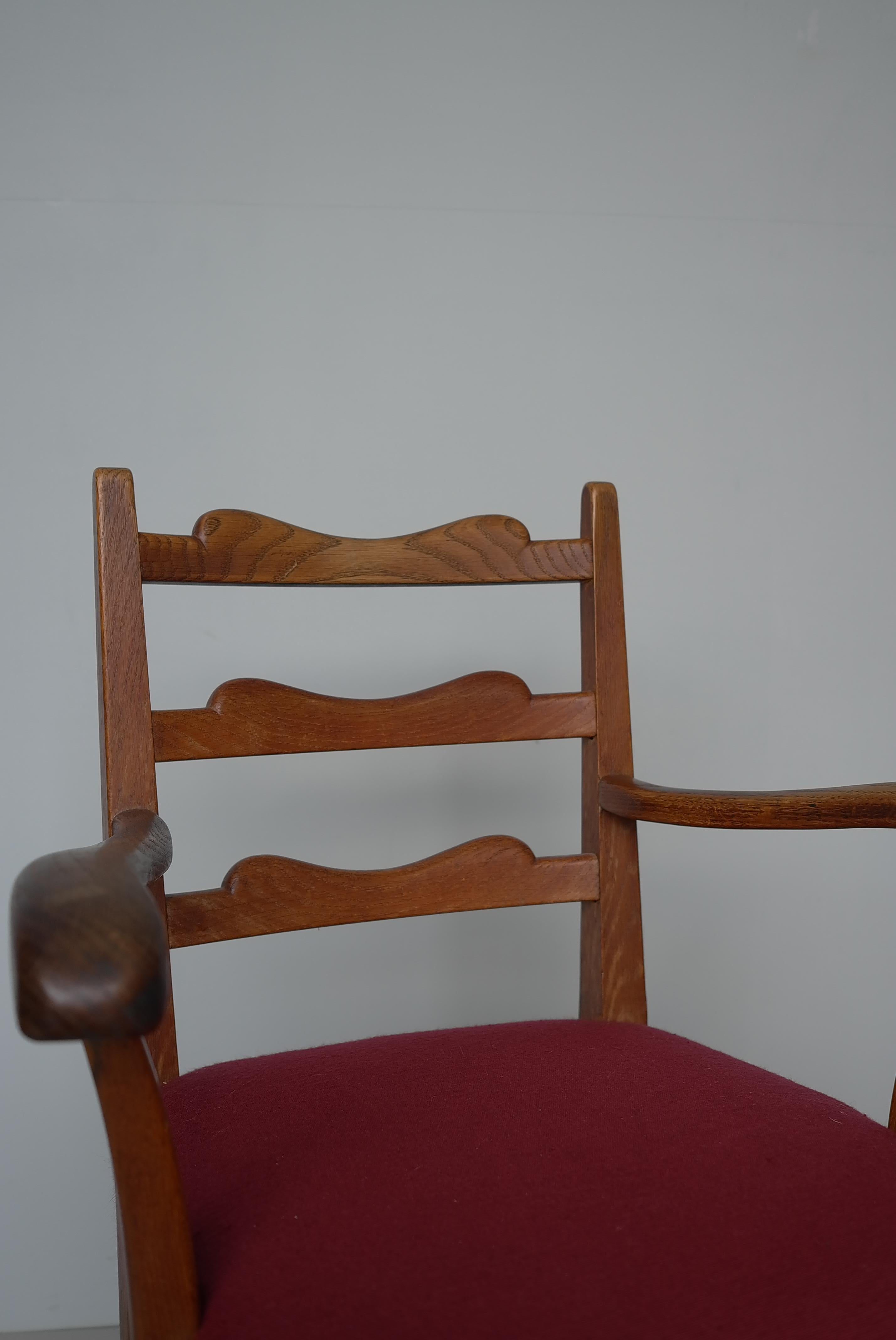 Fabric Sculptural Mid Century Modern side Chair, France 1930's For Sale
