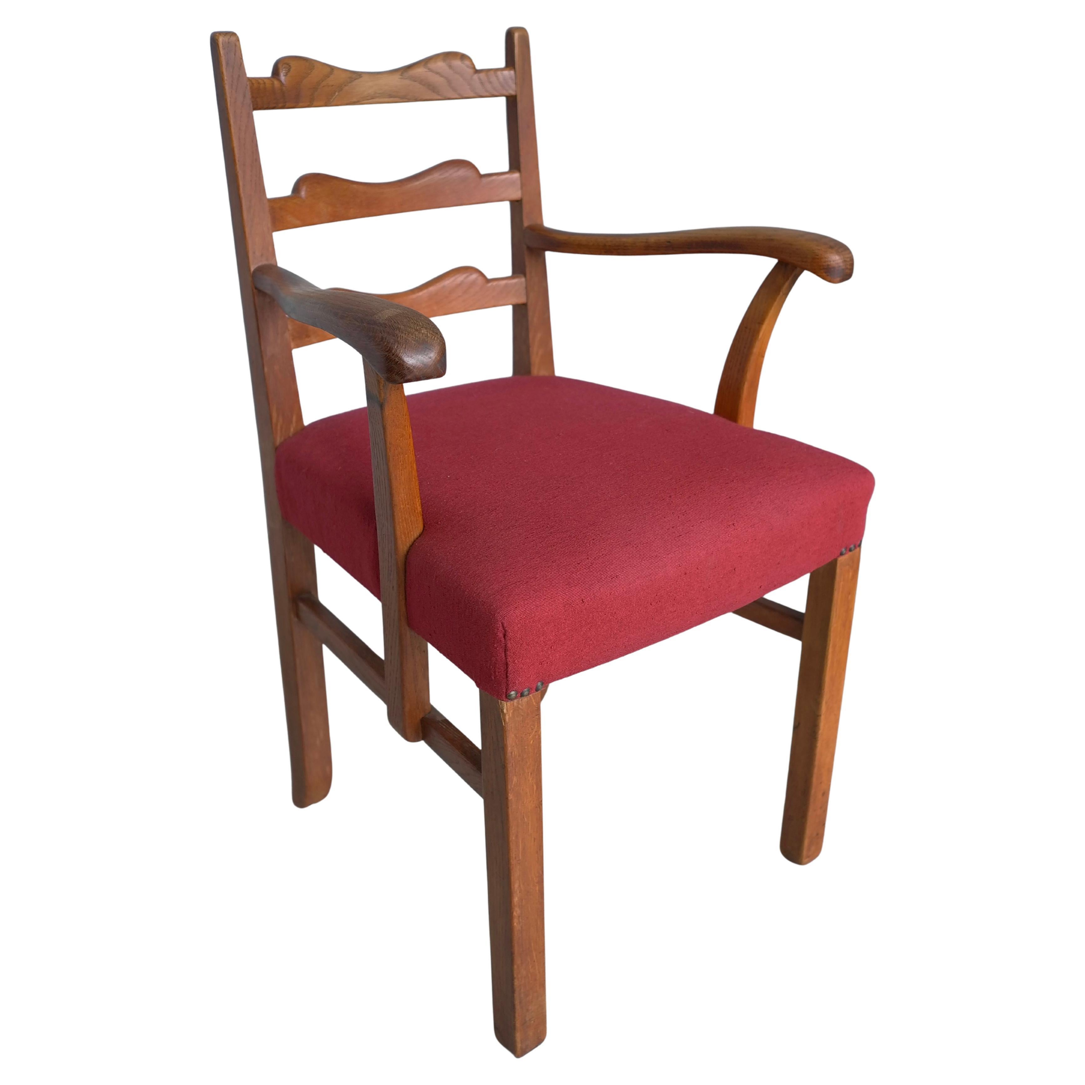 Sculptural Mid Century Modern side Chair, France 1930's For Sale