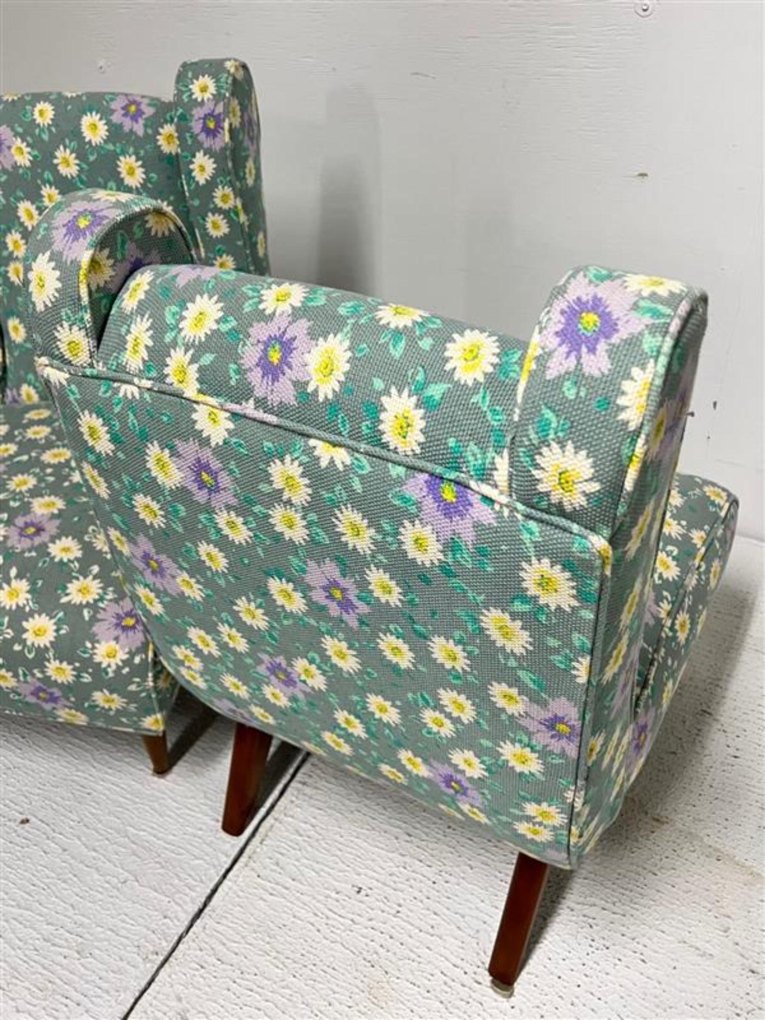 Sculptural Mid Century Modern Slipper Chairs For Sale 2