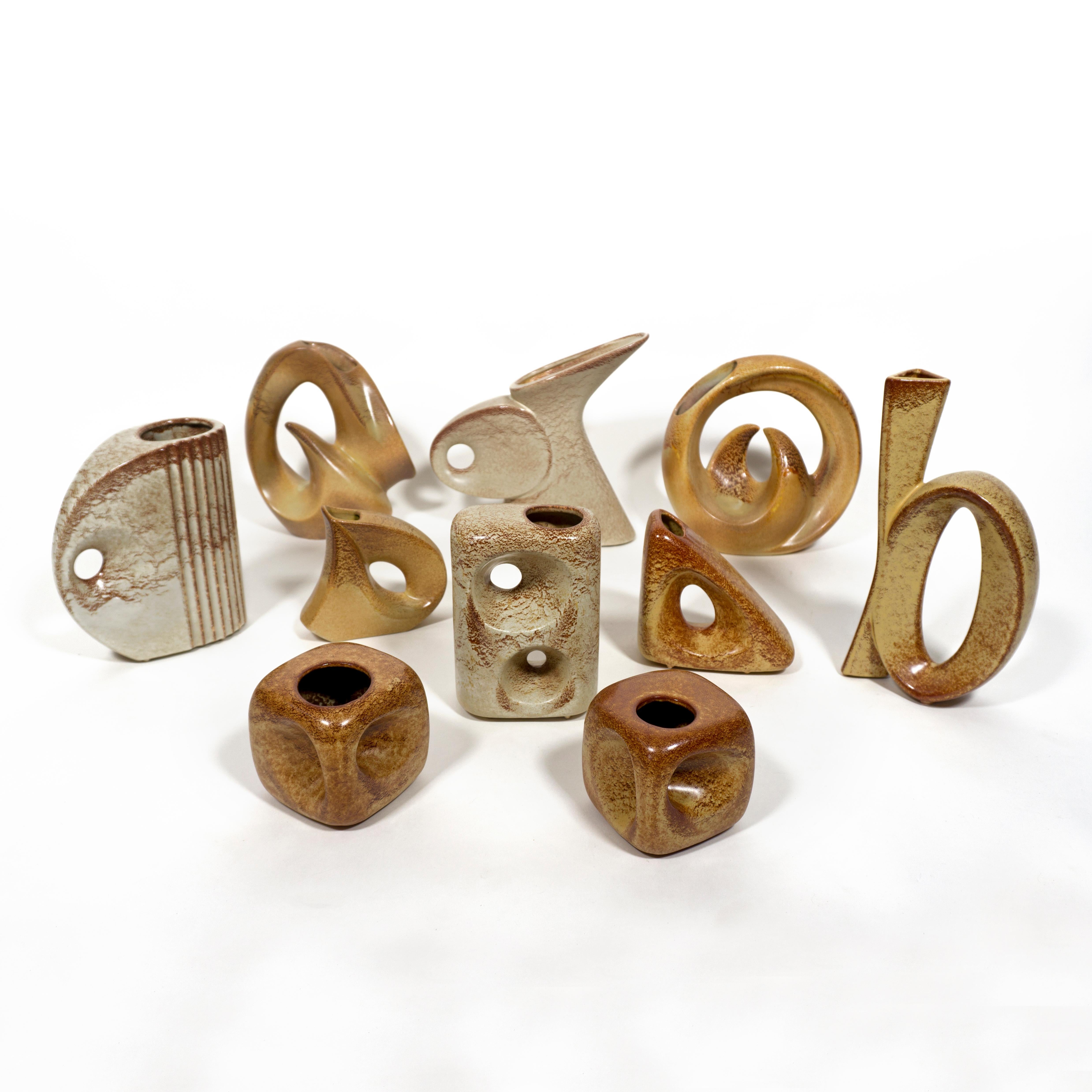 italien Ensemble de 10 vases Bertoncello Roberto Rigon, Italie, années 1960 en vente