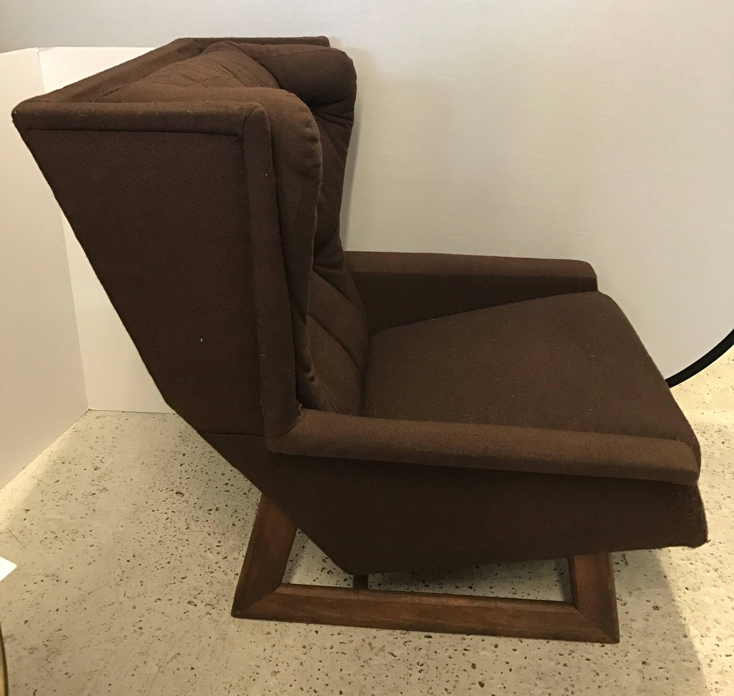 Mid-Century Modern Sculptural Midcentury Adrian Pearsall Style Wingback Chair Craft Associates