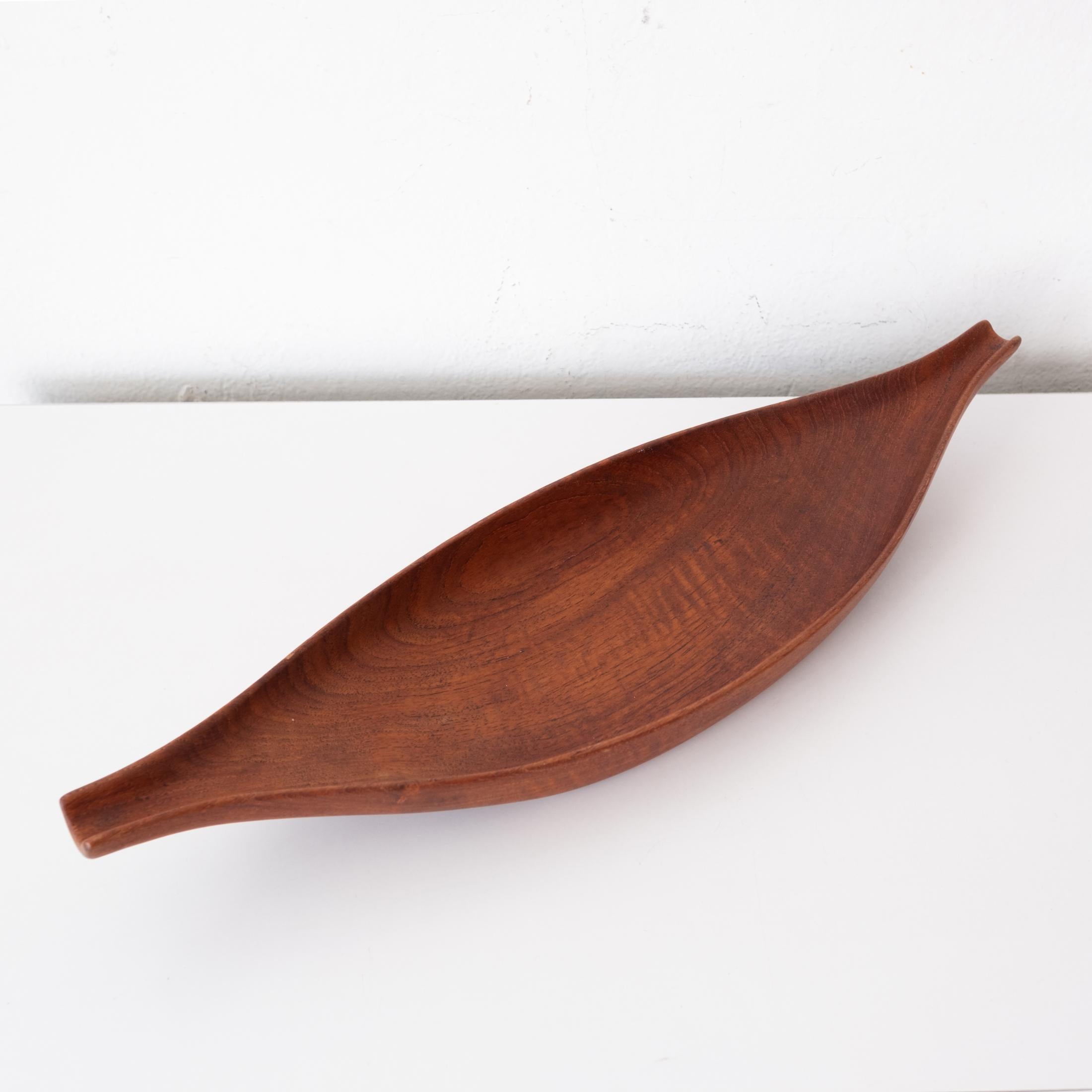 Mid-Century Modern Sculptural Midcentury Italian Wood Fruit Bowl or Catch All by Anri, 1950s For Sale