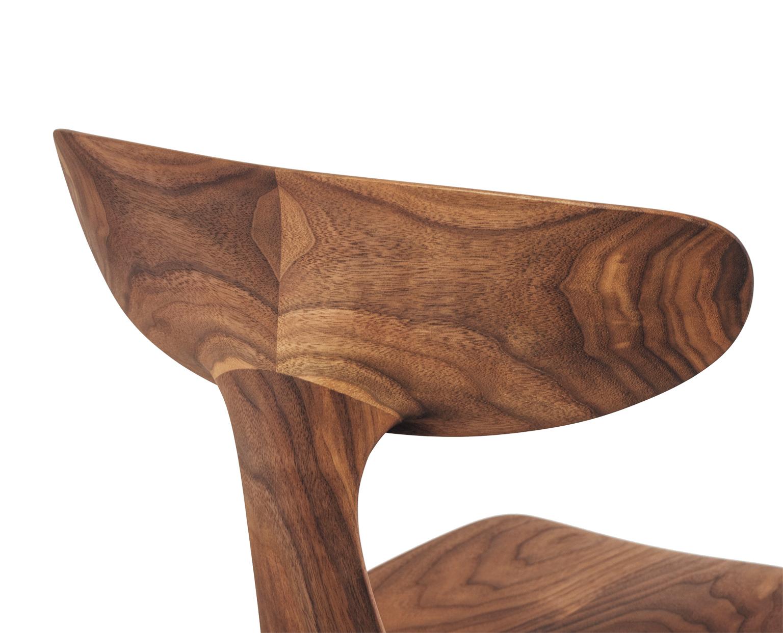 The Miranda chair began as a prototype conceived of and hand carved by Matthew Sellens of SylvanRay. Based in Bend, Oregon, Matthew's designs are often inspired by the natural forms found in the surrounding landscape. The basic concept underlying