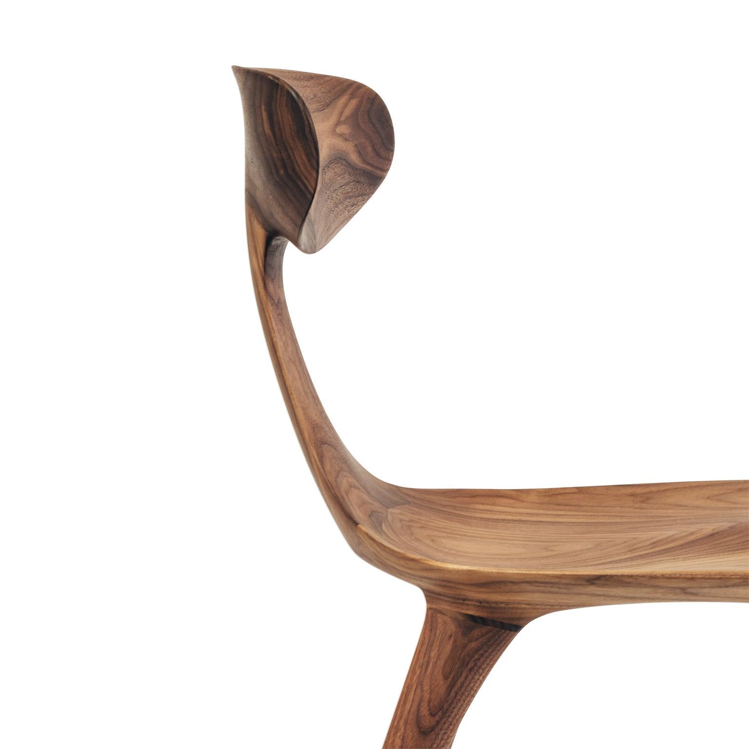 American The Miranda Chair in Walnut from Munson Furniture and SylvanRay For Sale