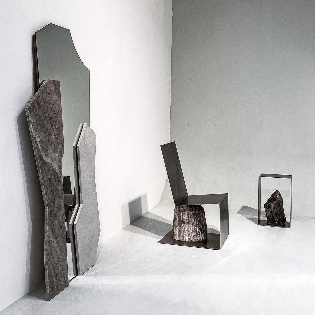 Miroir sculptural D d'Alexandra Madirazza Neuf - En vente à Geneve, CH