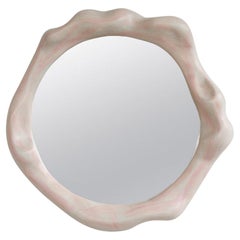 Miroir sculptural en bois d'érable peint avec teinture de bois