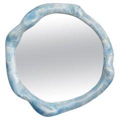 Miroir sculptural en bois d'érable peint avec teinture de bois