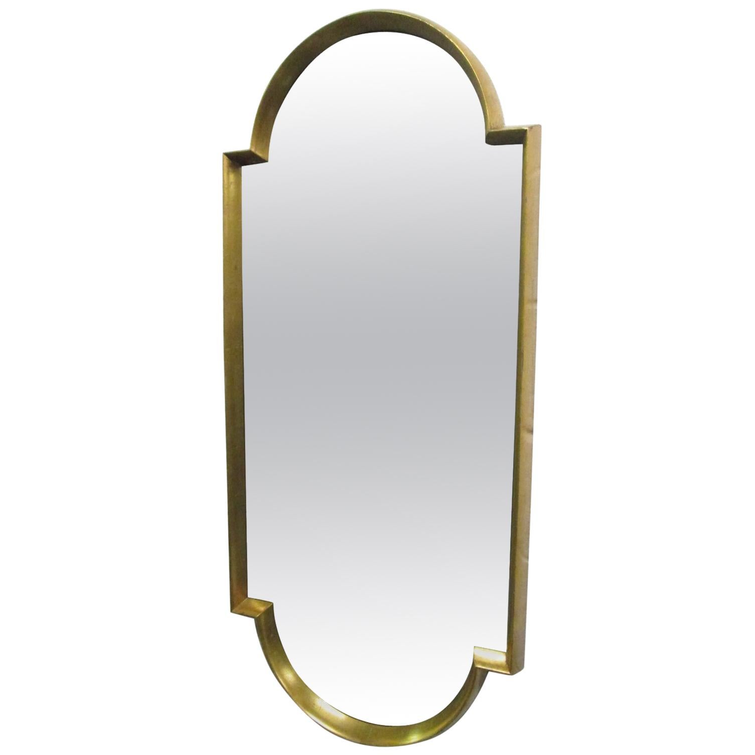 MidCentury Modern Labarge Hexagonal Mirror with Gold Leaf at 1stDibs