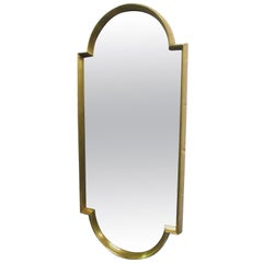 Sculptural Mirror with Gold Leaf Frame