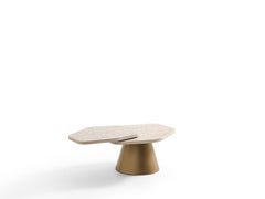 Sculptural Modern Coffee Table in Contrasting Finishes, Architectural Design