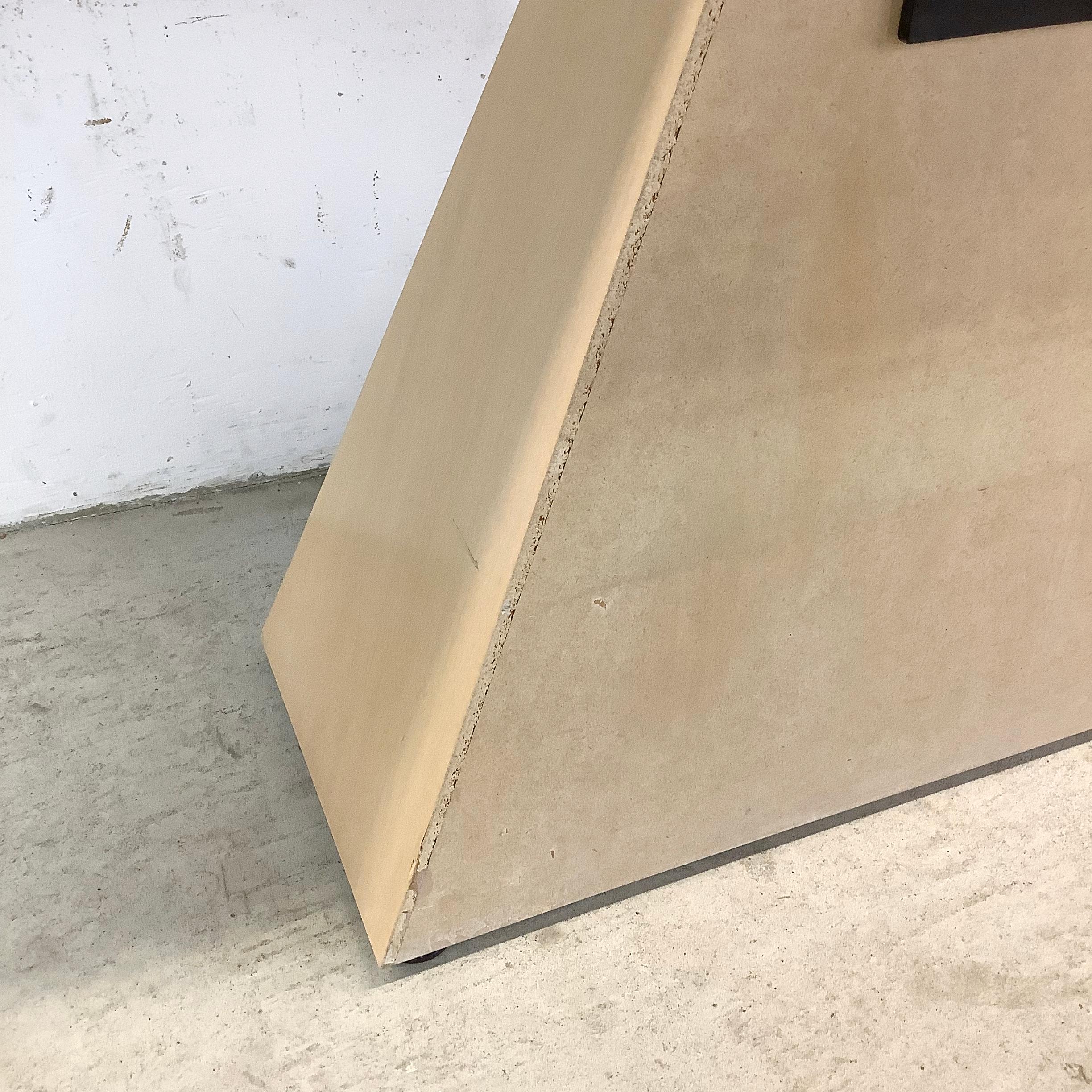 Sculptural Modern Console Table With marble top For Sale 4