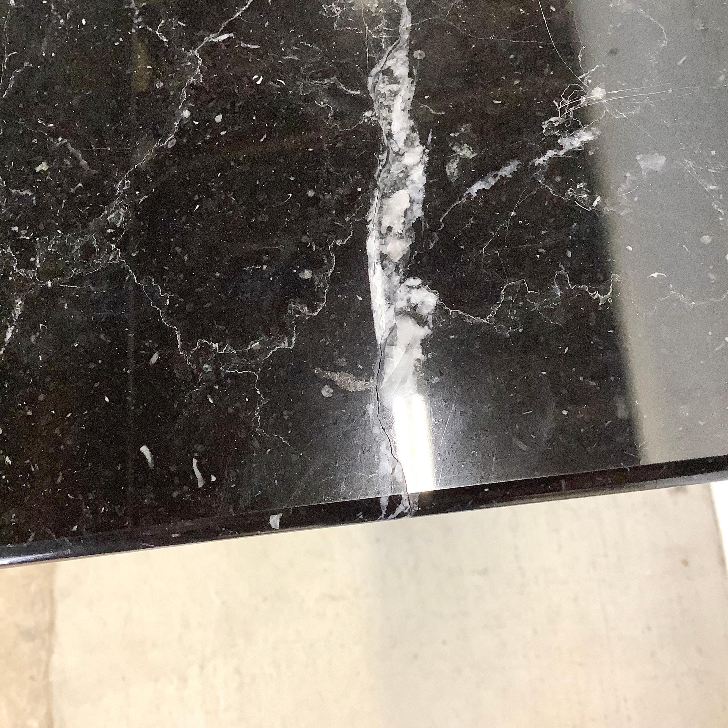 Sculptural Modern Console Table With marble top For Sale 7