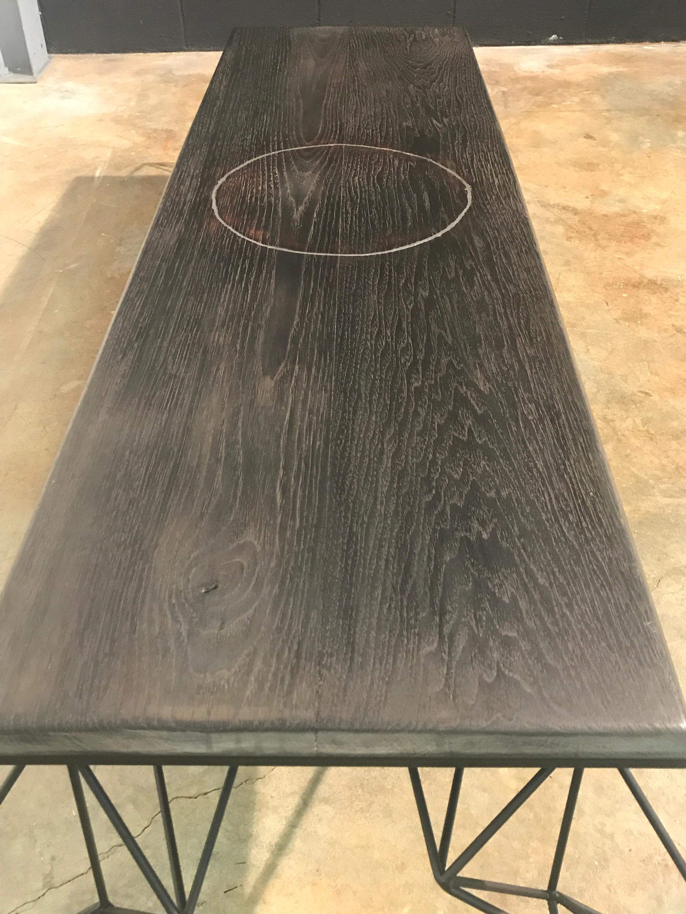 Sculptural Modern Geometric Custom Designed and Fabricated Coffee Table For Sale 4
