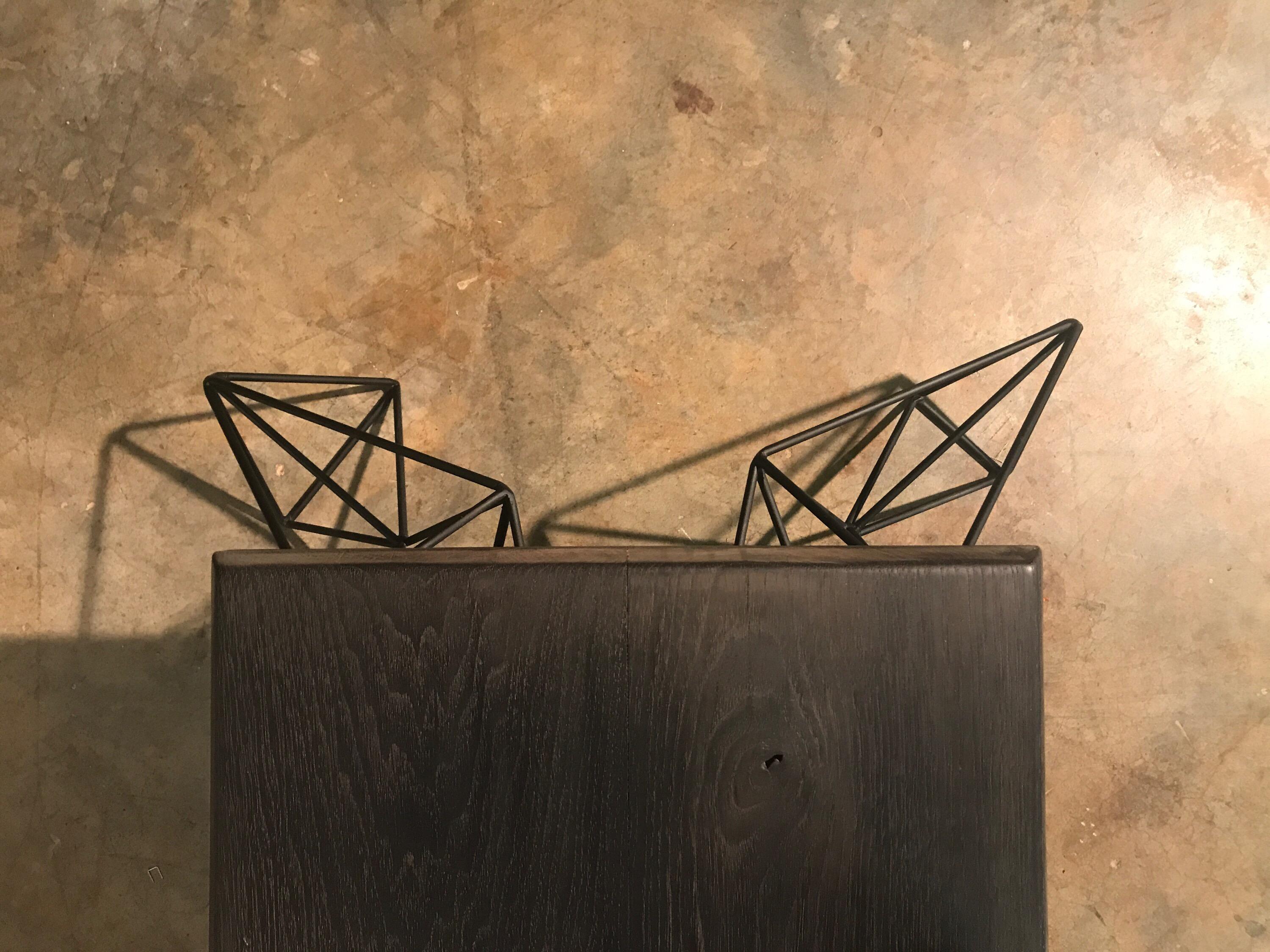Sculptural Modern Geometric Custom Designed and Fabricated Coffee Table For Sale 8