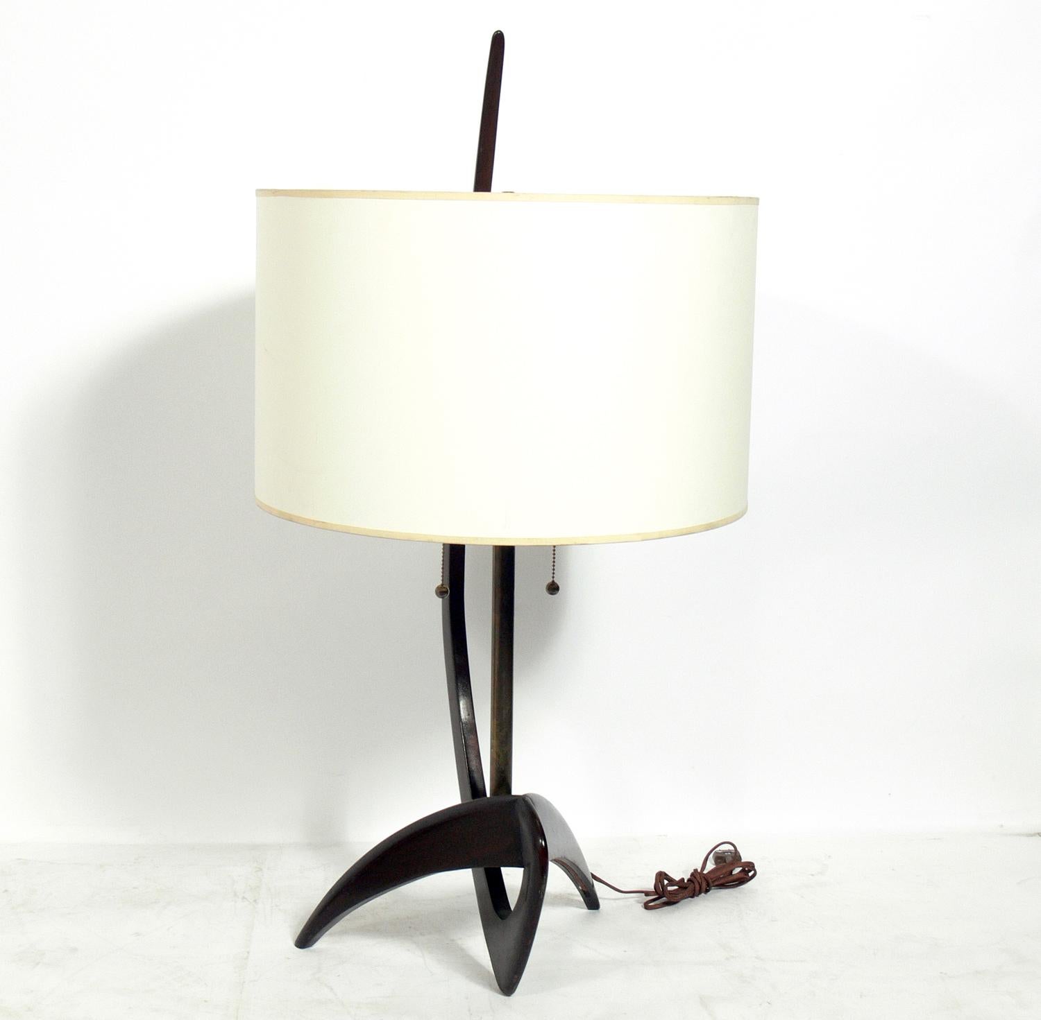 Mid-Century Modern Sculptural Modern Lamp For Sale