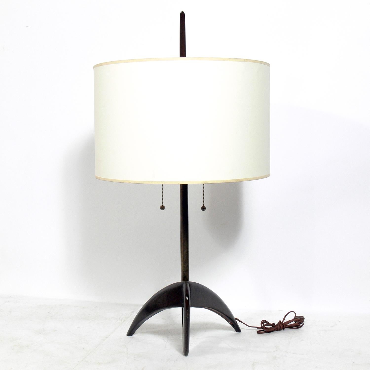 Italian Sculptural Modern Lamp For Sale