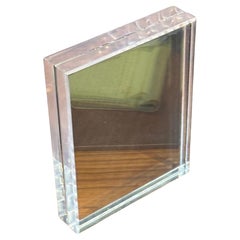 Sculptural Modern Lucite Block