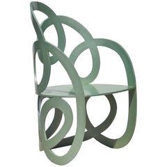 Sculptural Modern Metal Chair by Alan Siegel