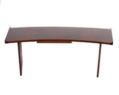 Sculptural Modern Walnut Desk by Harvey Probber