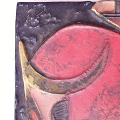 Sculptural Modernist Wall Bull Ceramics by Helmut Schäffenacker
