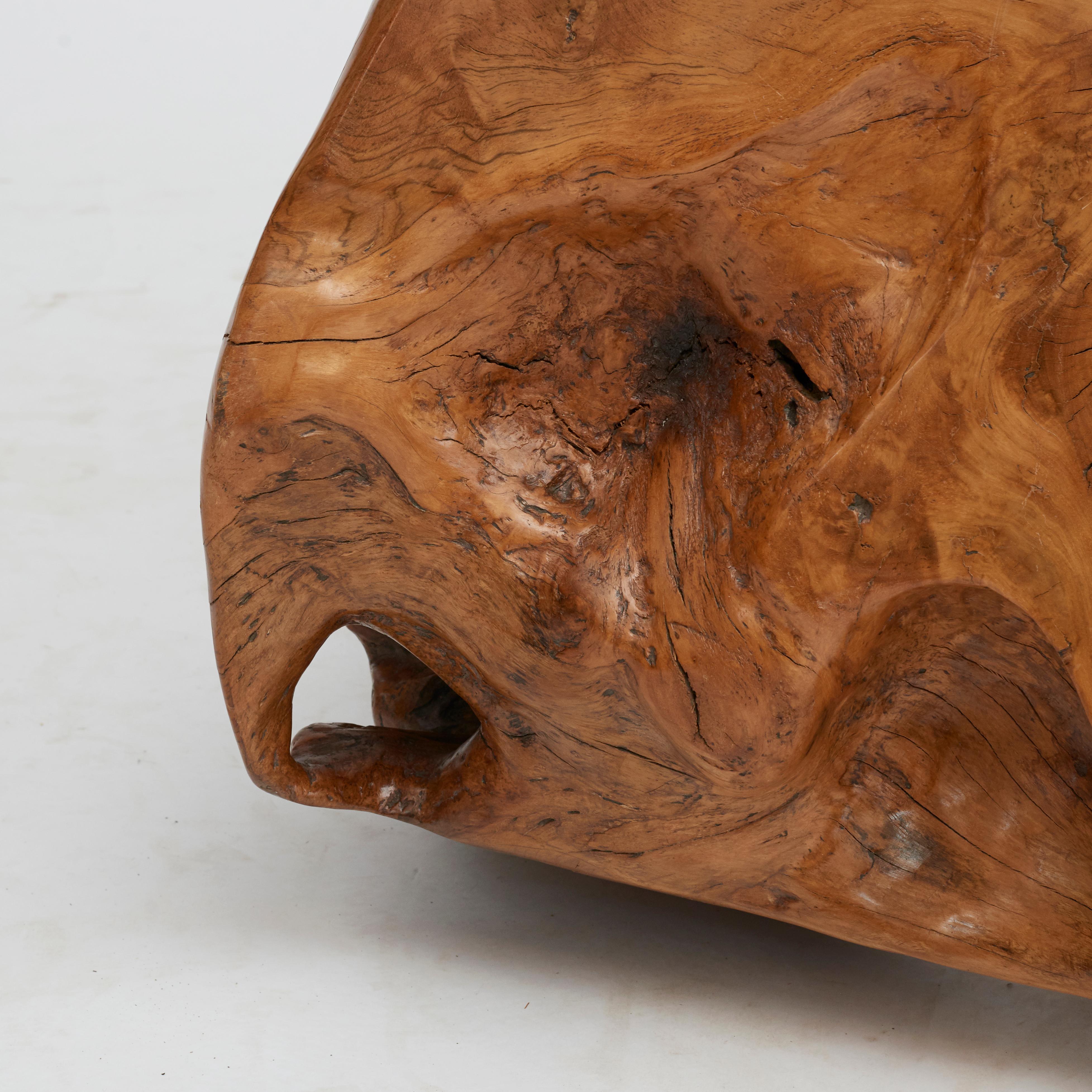 Hardwood Sculptural Molave Root Table For Sale