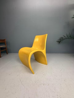Sculptural Molded Fiberglass Chair, Europe, 1970s