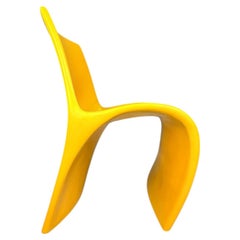 Sculptural Molded Fiberglass Chair, Europe, 1970s