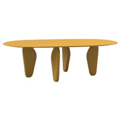 Sculptural Monolithic Dining Table w Organic Shapes In Custom Lacquer Finishes