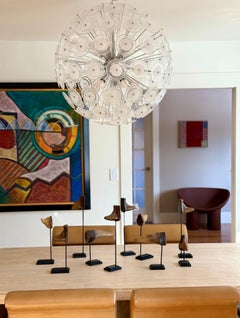 Skulpturale montierte anatomische Nasen aus Gießharz auf Ständern - 5er-Set