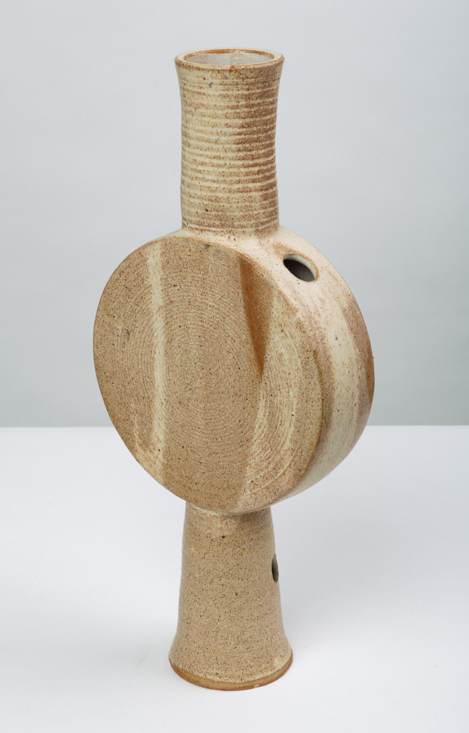 Sculptural Multi-Opening Studio Pottery Vase or Centerpiece In Good Condition For Sale In Los Angeles, CA